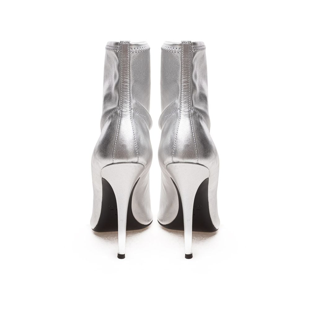 Gray Leather Boot - ventzia
