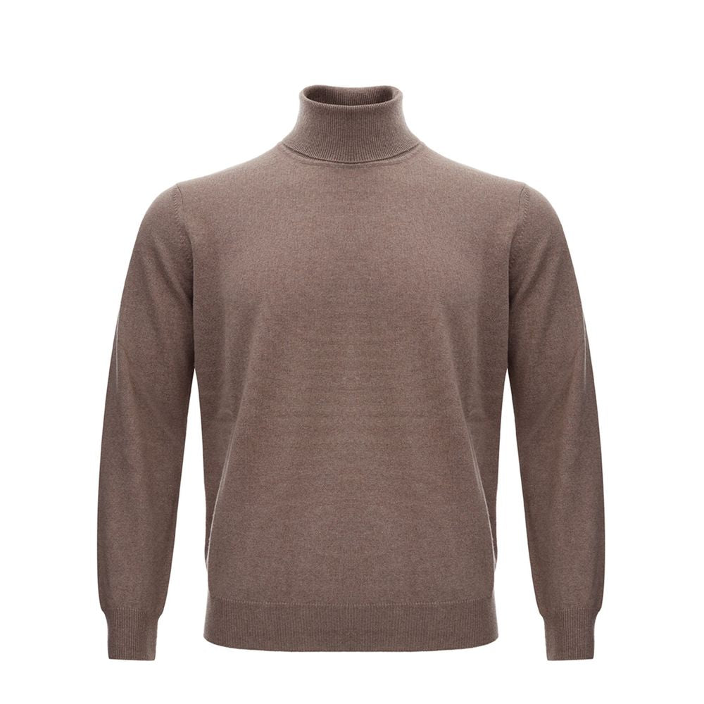 Brown Wool Sweater - ventzia