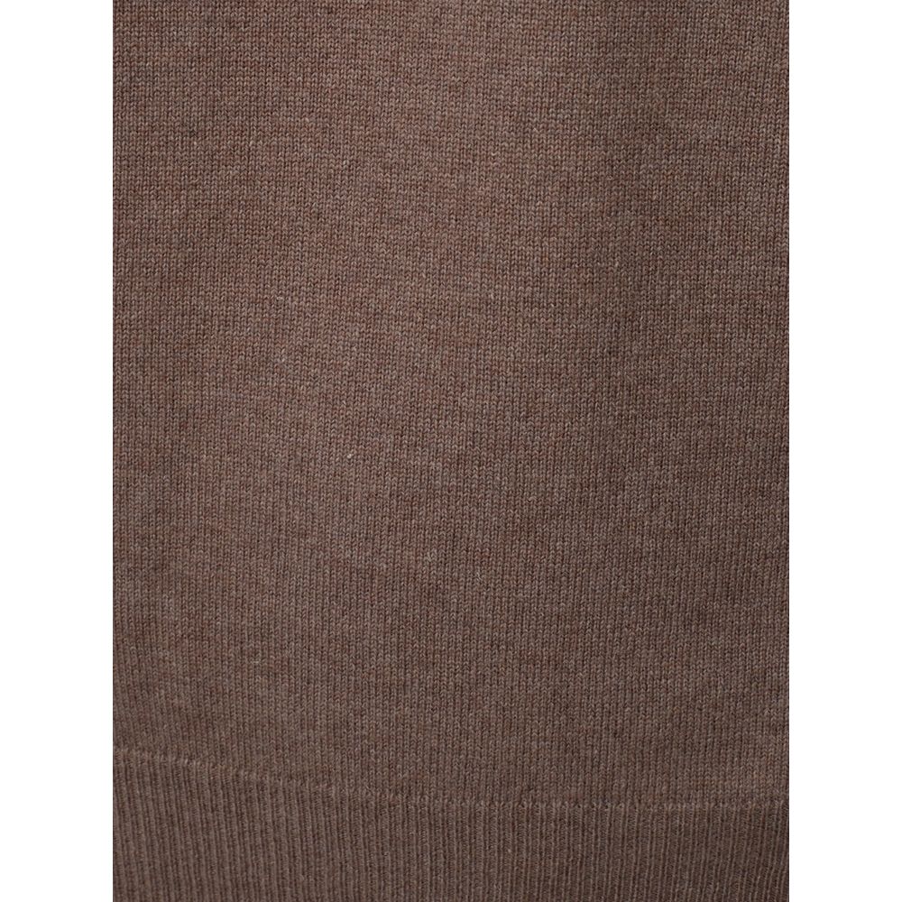 Brown Wool Sweater - ventzia