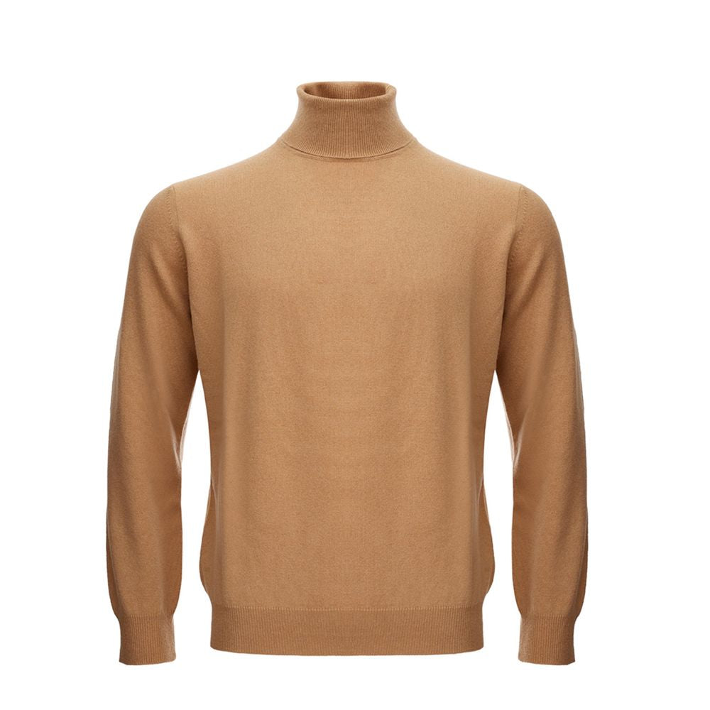 Elegant Woolen Brown Sweater for Men - ventzia