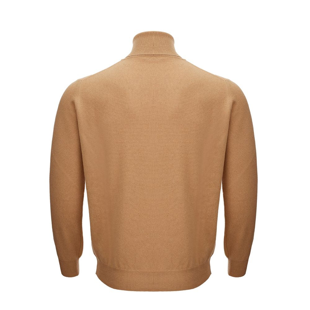 Elegant Woolen Brown Sweater for Men - ventzia