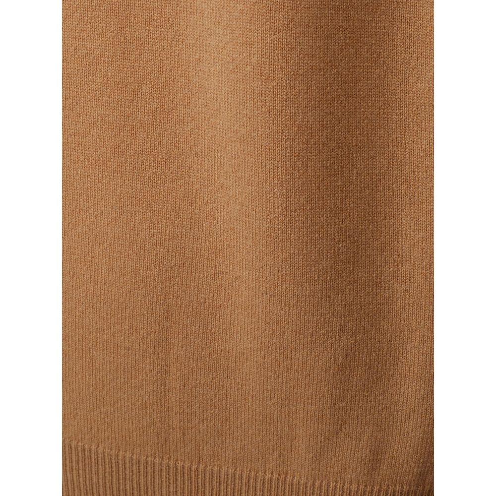 Elegant Woolen Brown Sweater for Men - ventzia