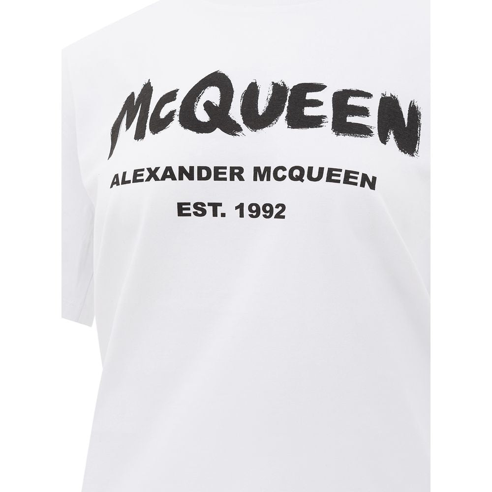 White Cotton T-Shirt - ventzia
