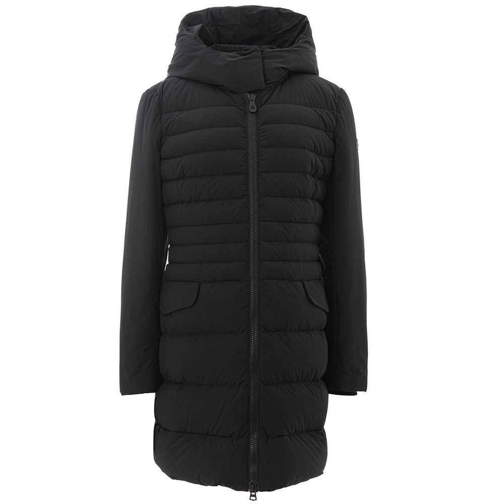 Elegant Black Polyamide Jacket for Women - ventzia