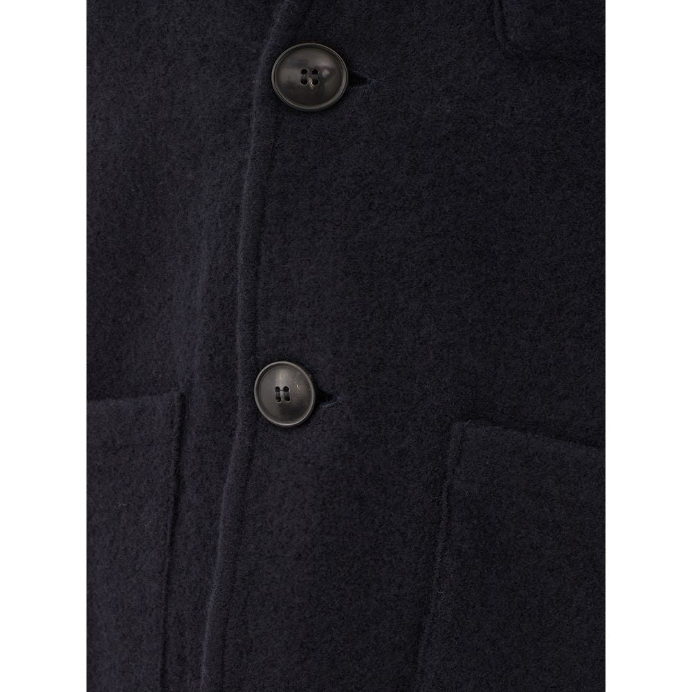 Elegant Woolen Blue Jacket for Men - ventzia