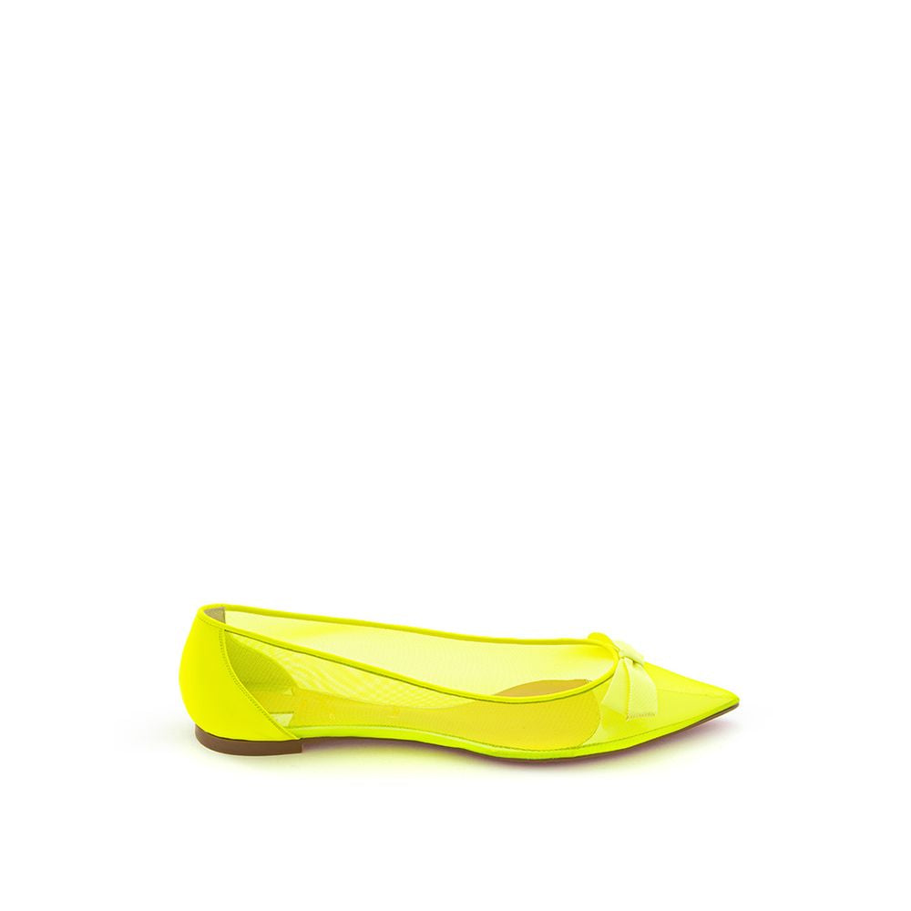 Sunshine Yellow Mesh Flat Elegance - ventzia