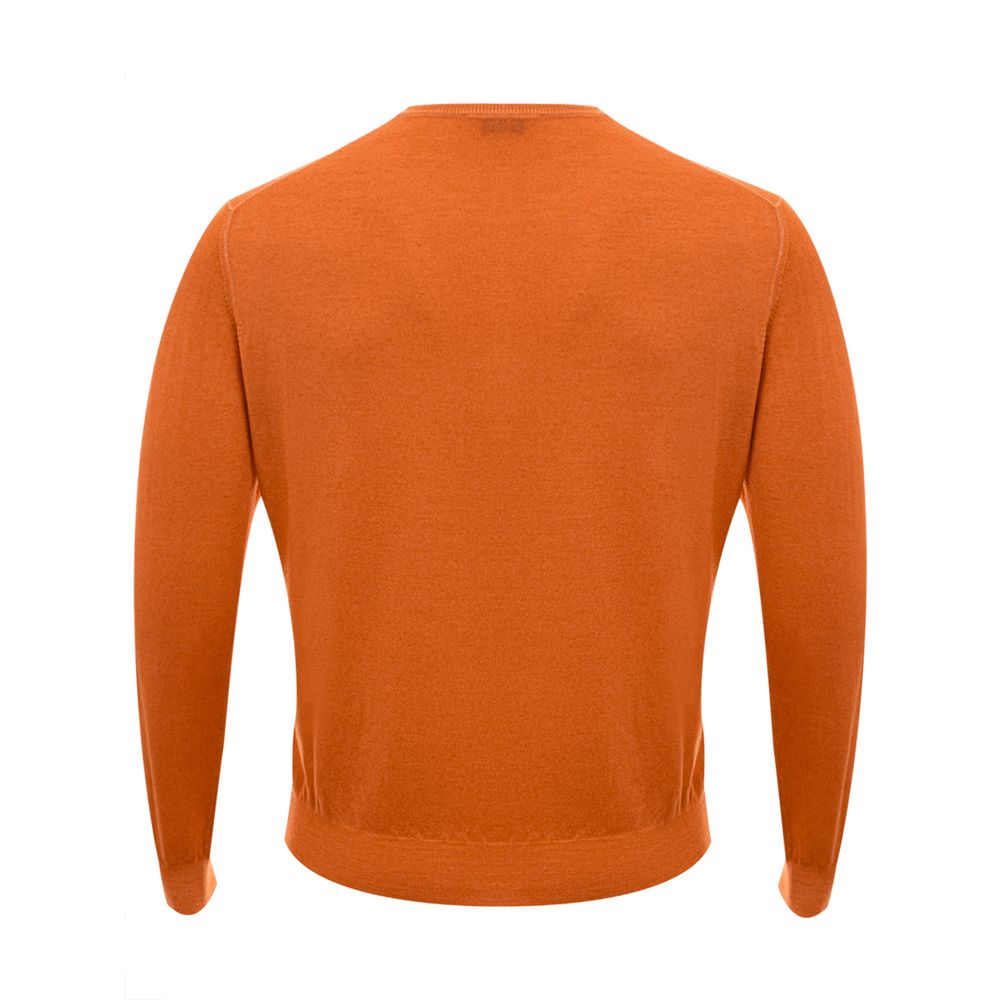 Orange Wool Sweater - ventzia