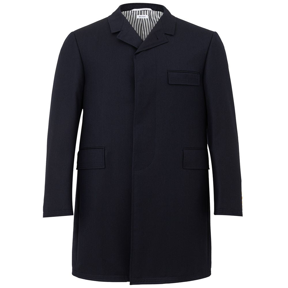 Elegant Wool Jacket in Signature Blue - ventzia