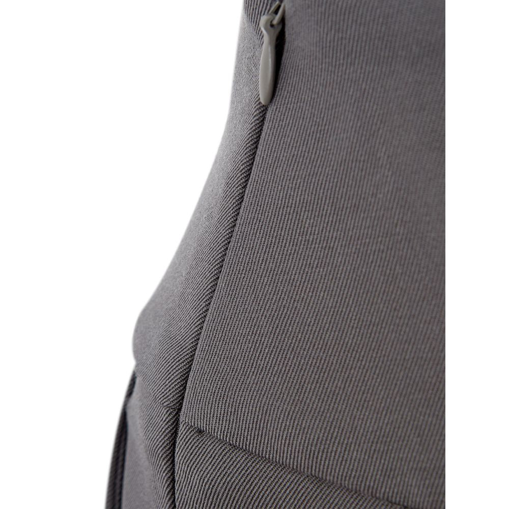 Chic Gray Wool Trousers for Sophisticated Style - ventzia