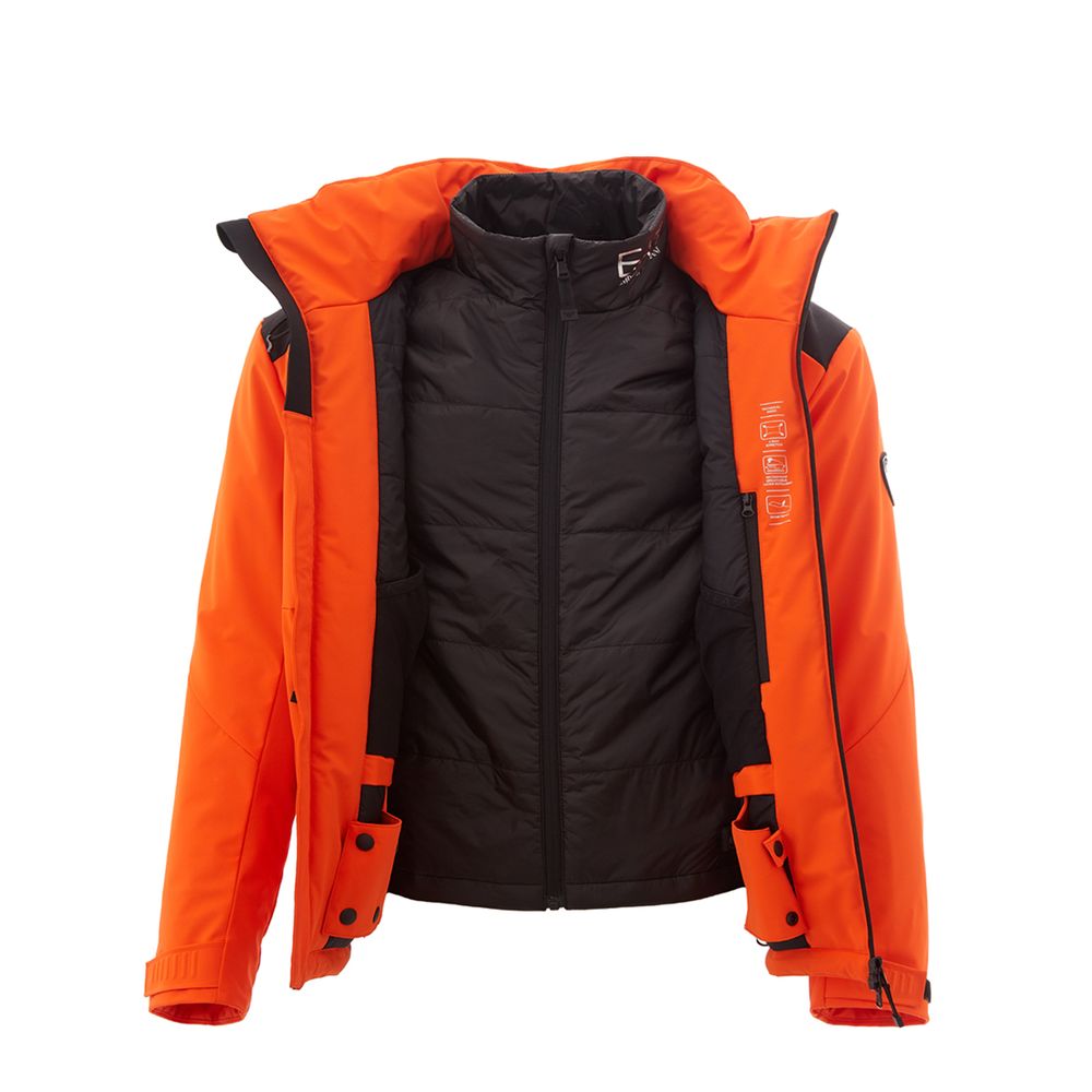 Radiant Orange EA7 Lightweight Jacket - ventzia