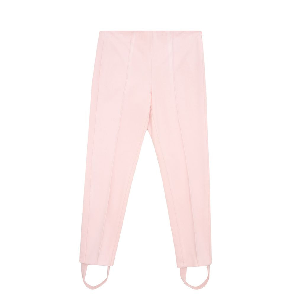 Elegant Pink Viscose Pants for Chic Style - ventzia