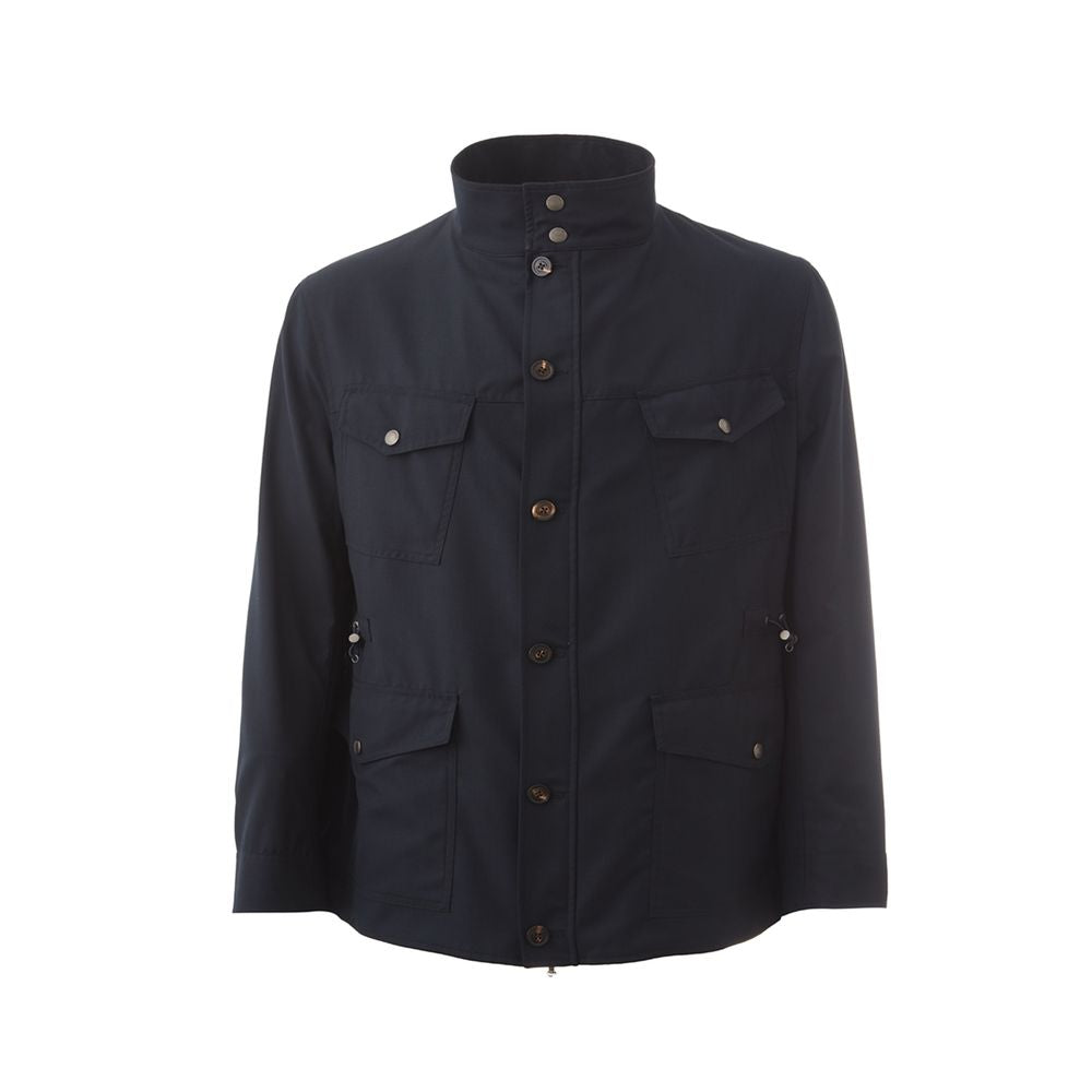 Elegant Wool Blend Men's Jacket - ventzia