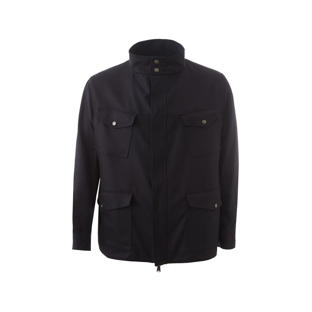 Elegant Wool Blend Men's Jacket - ventzia