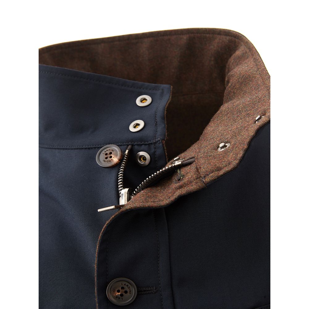 Elegant Wool Blue Jacket for Men - ventzia