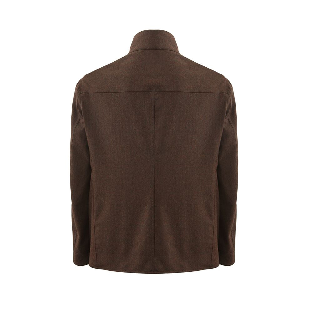 Elegant Wool Blue Jacket for Men - ventzia