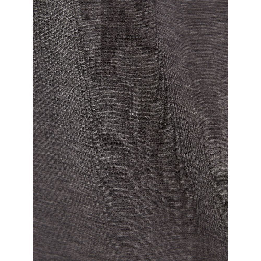 Elegant Gray Woolen Designer T-Shirt - ventzia