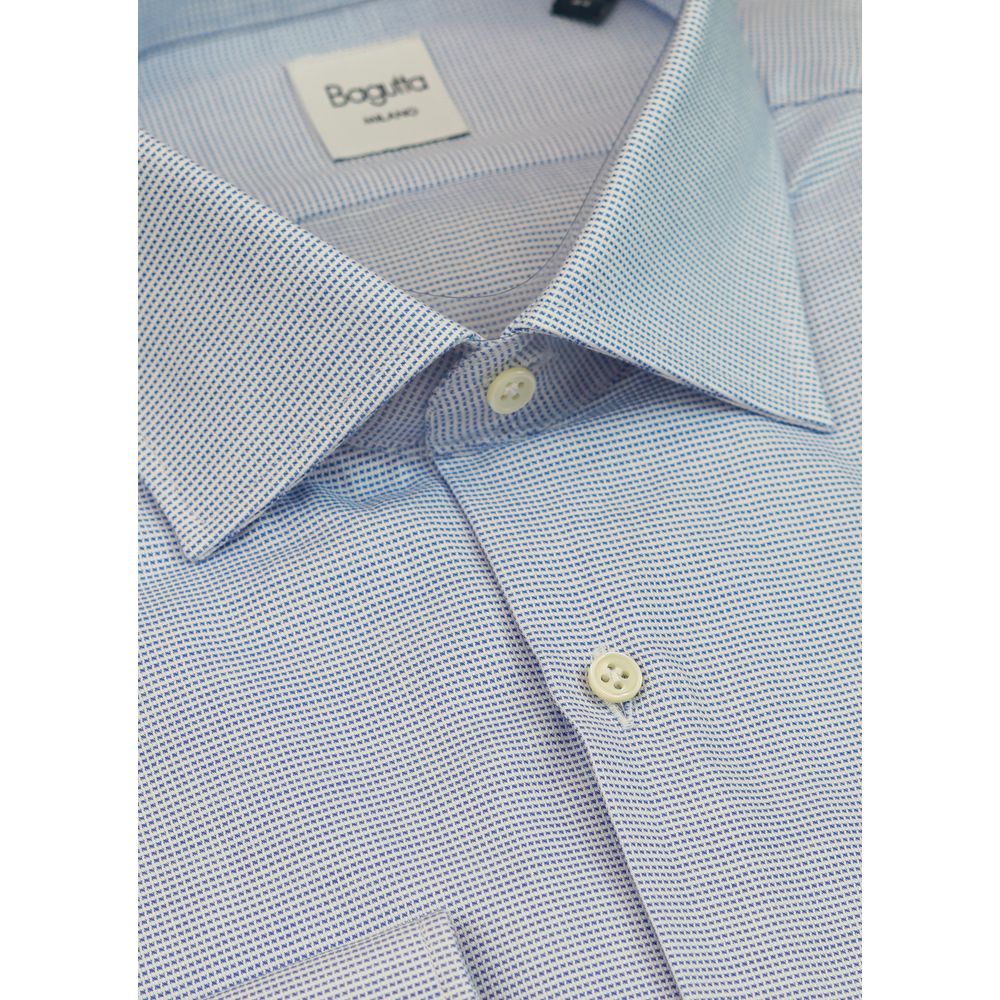 Blue Cotton Men's Shirt - ventzia