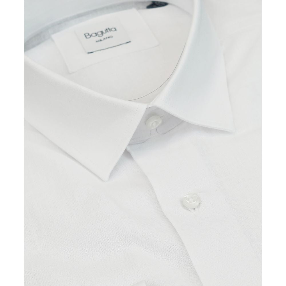 White Linen Men Shirt - ventzia