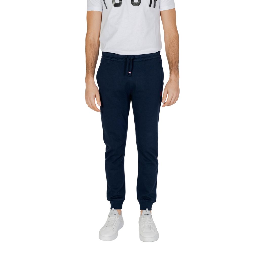 Blue Cotton Joggers Workout Pant