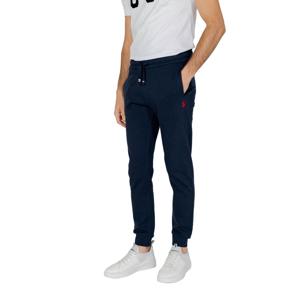 Blue Cotton Joggers Workout Pant