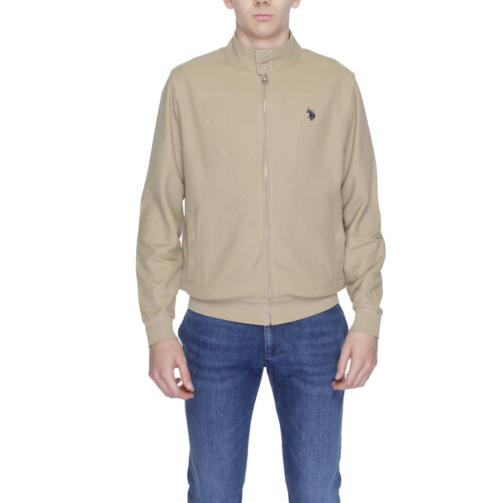Beige Cotton Jackets & Coat - ventzia