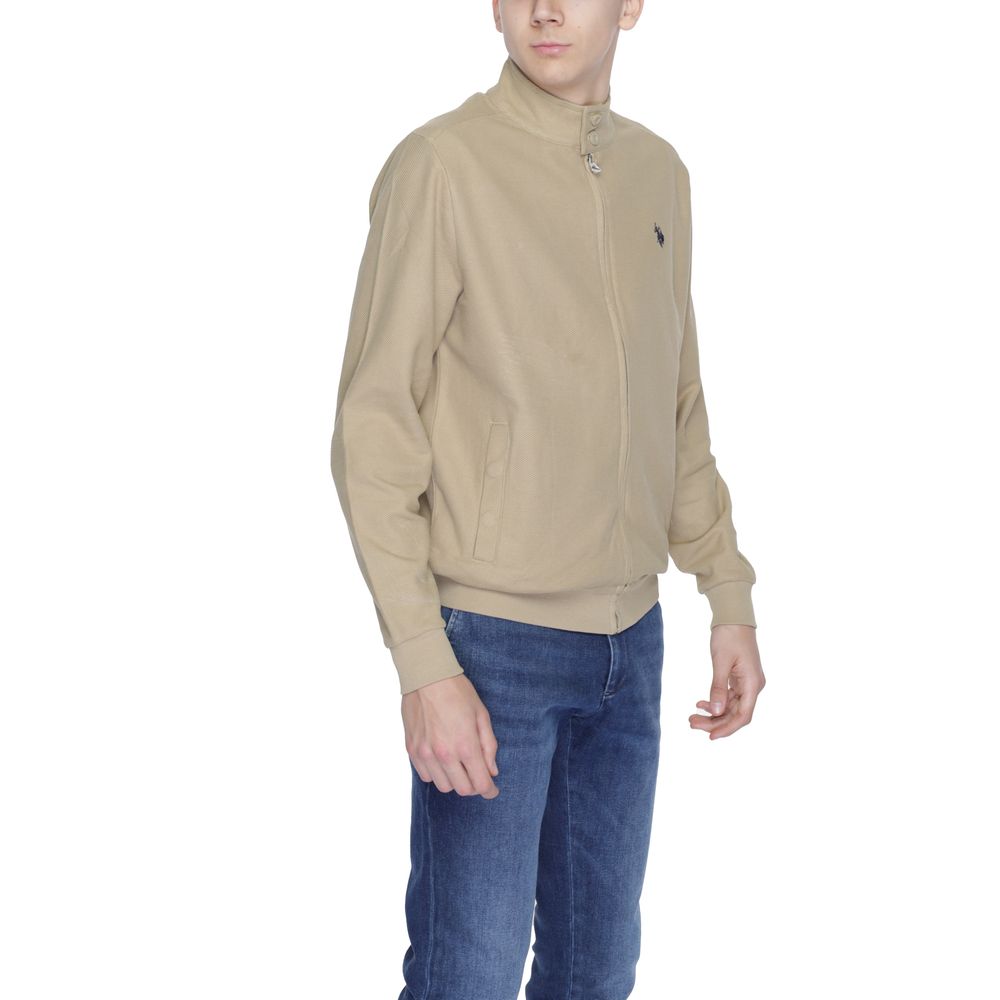Beige Cotton Jackets & Coat - ventzia