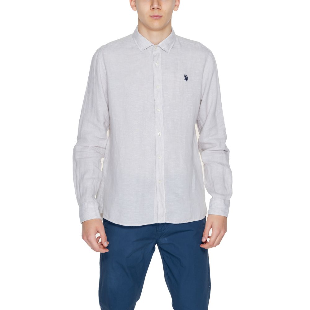 Beige Linen Shirt - ventzia