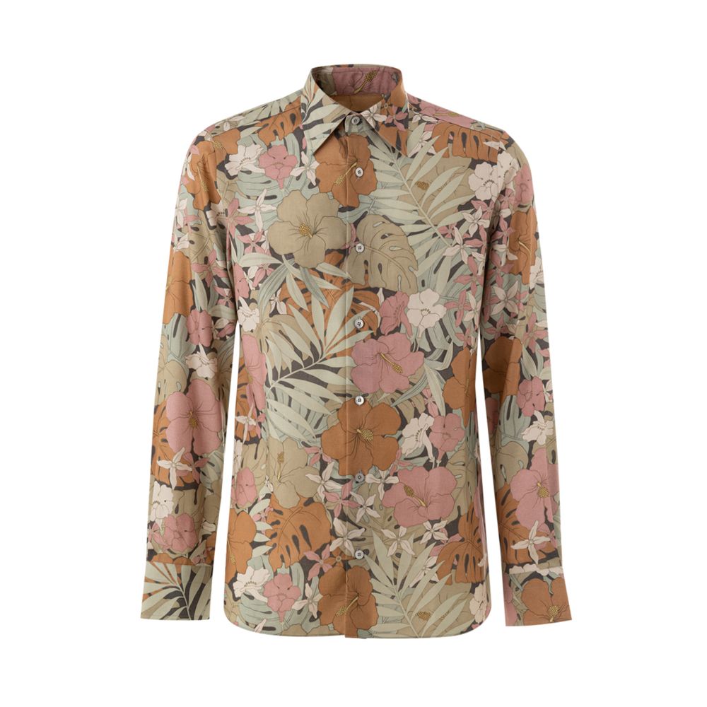 Multicolor Lyocell Shirt - ventzia