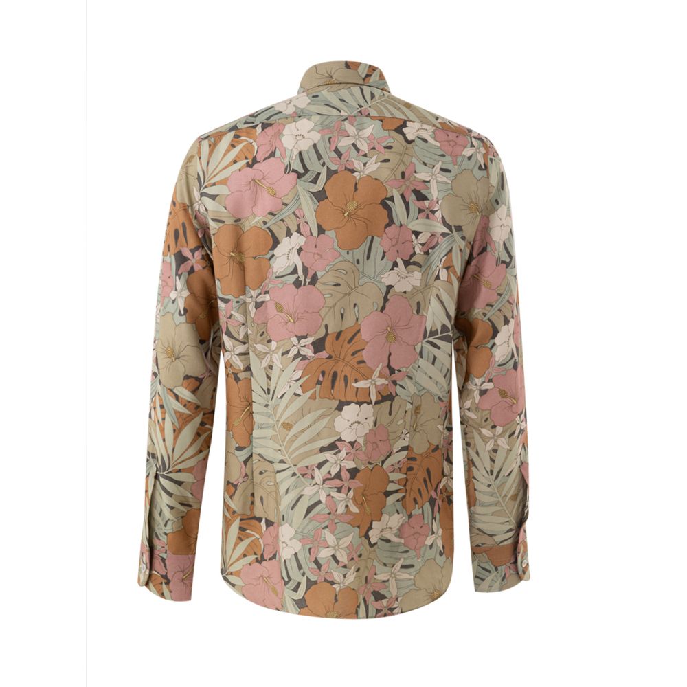 Multicolor Lyocell Shirt - ventzia