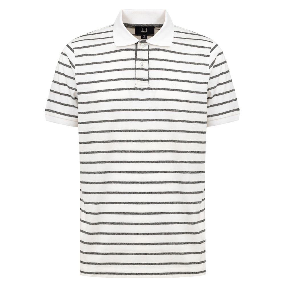 White Cotton Polo Shirt - ventzia