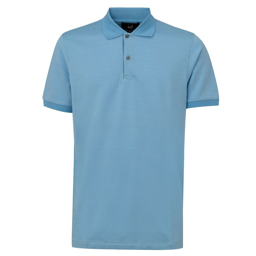 Blue Cotton Polo Shirt - ventzia