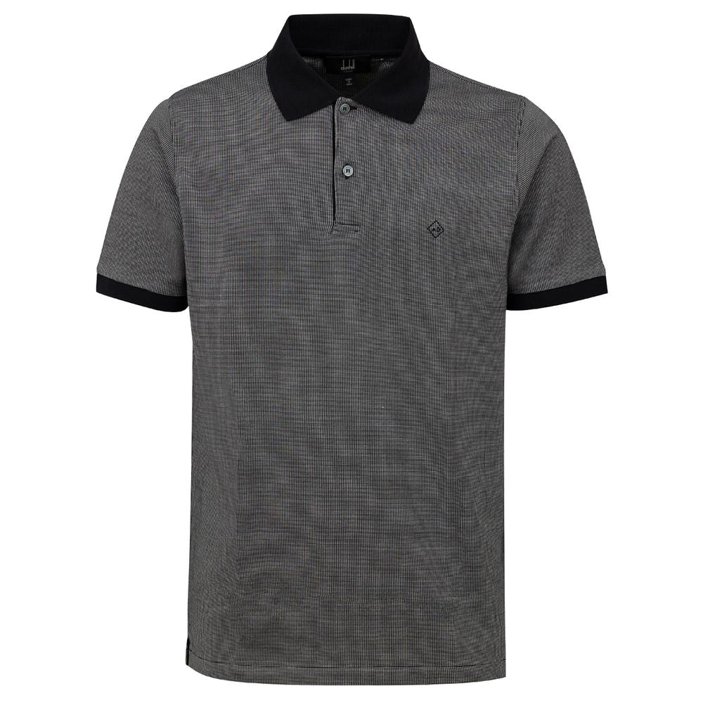 Black Cotton Polo Shirt - ventzia