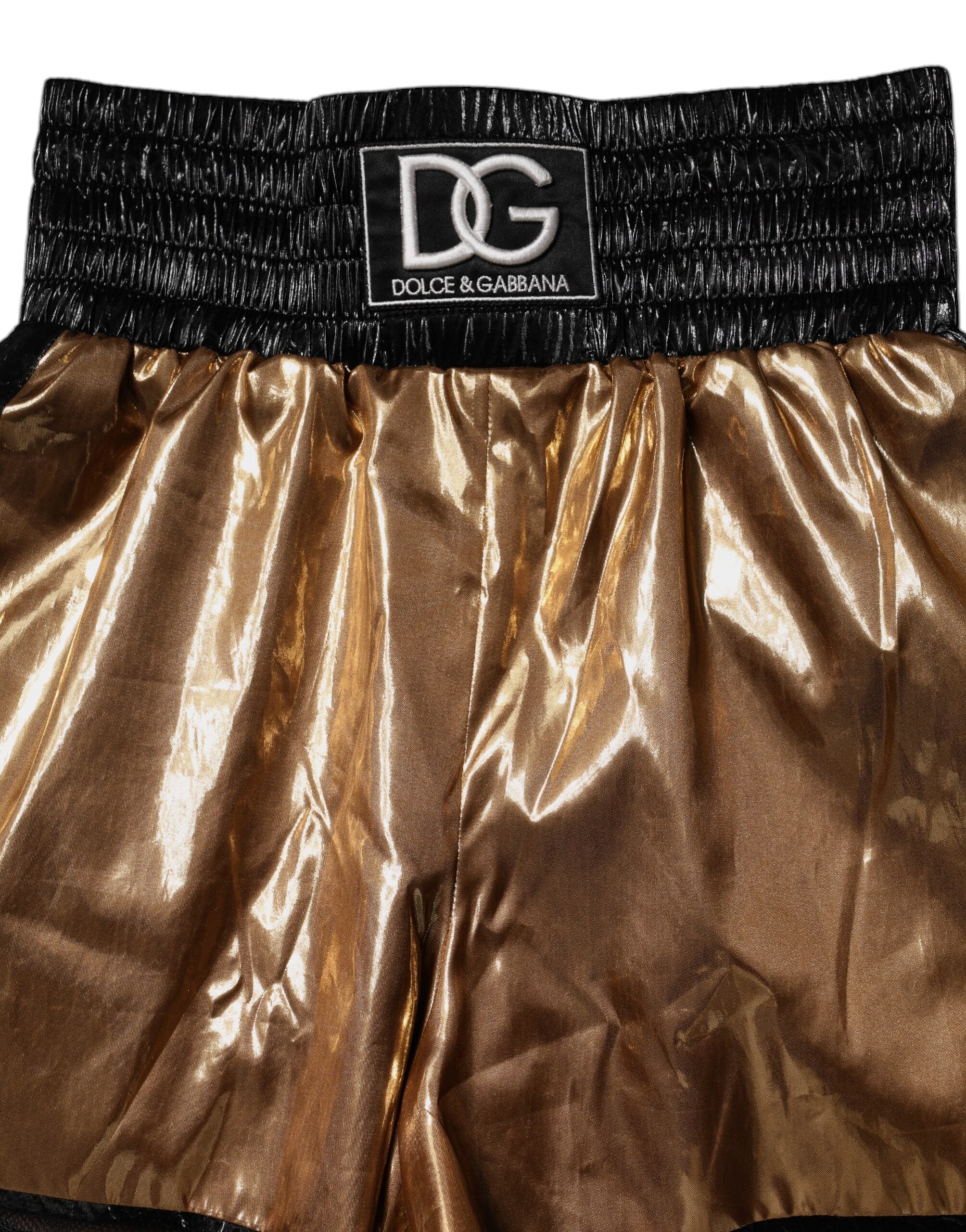 Metallic Gold High Waist Women Hotpants Short - ventzia
