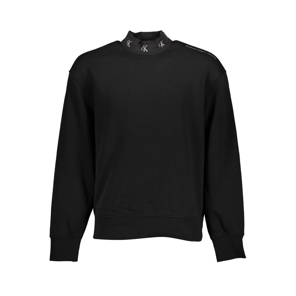 Black Cotton Men Sweater - ventzia