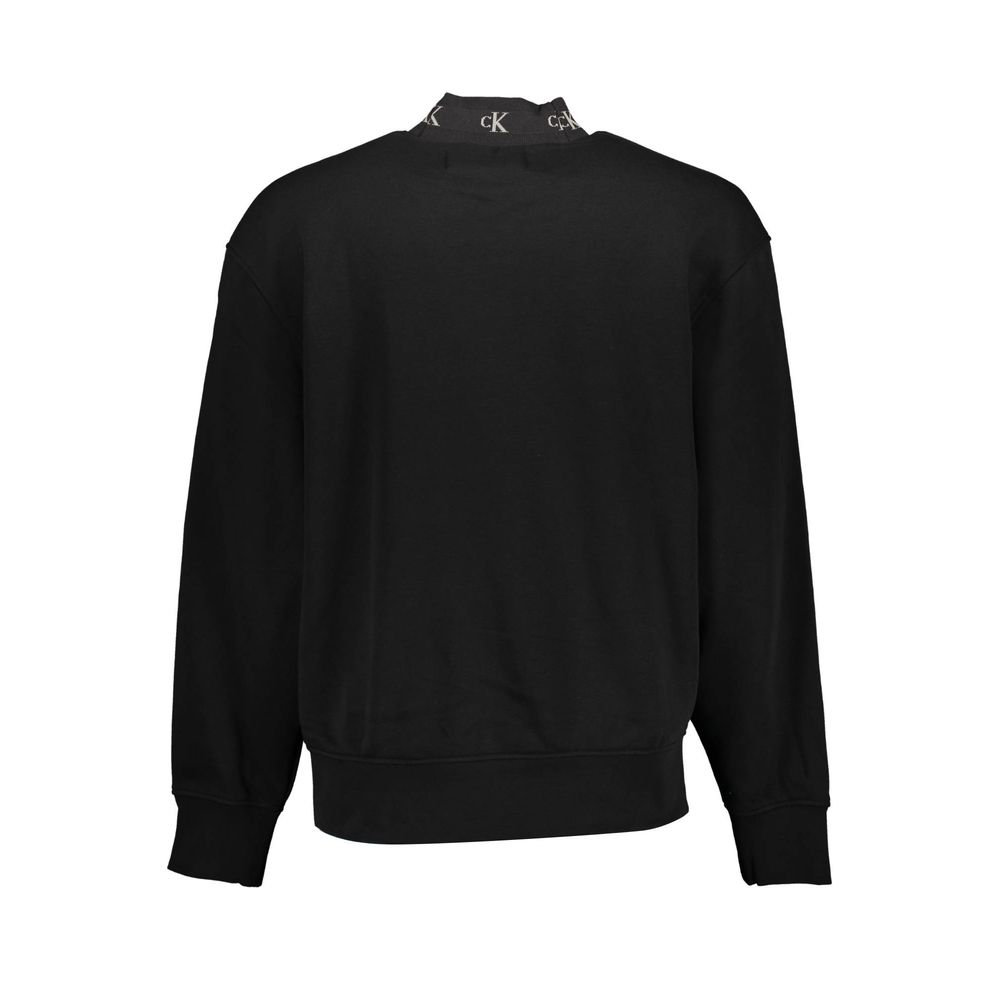 Black Cotton Men Sweater - ventzia