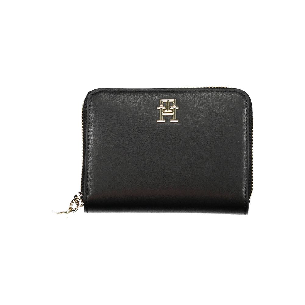 Black Polyethylene Women Wallet - ventzia