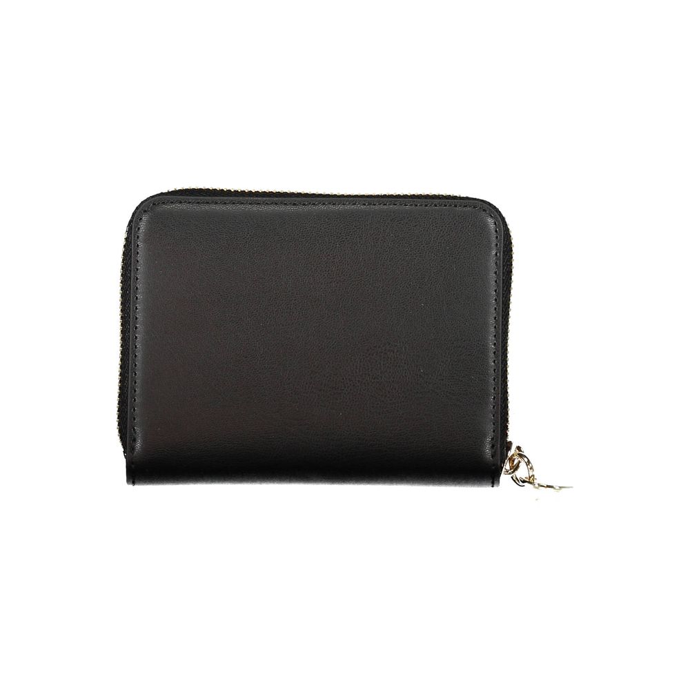 Black Polyethylene Women Wallet - ventzia