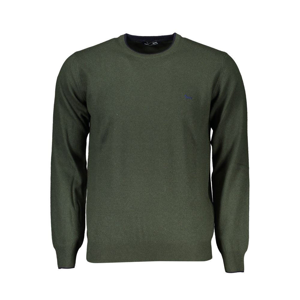 Chic Green Crew Neck Designer Sweater - ventzia