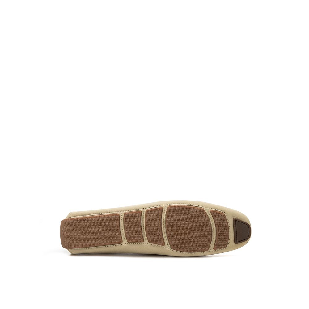 Beige Leather Moccassin - ventzia