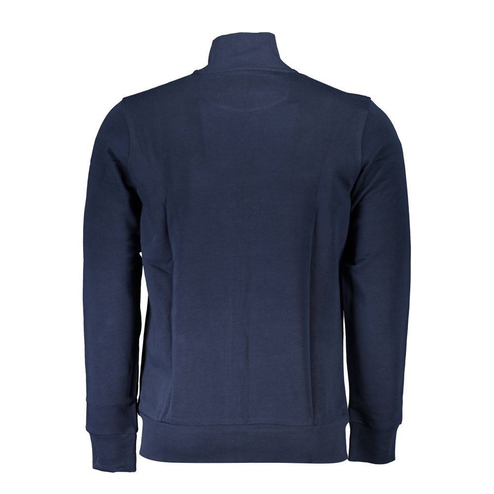 Blue Cotton Men Sweater - ventzia
