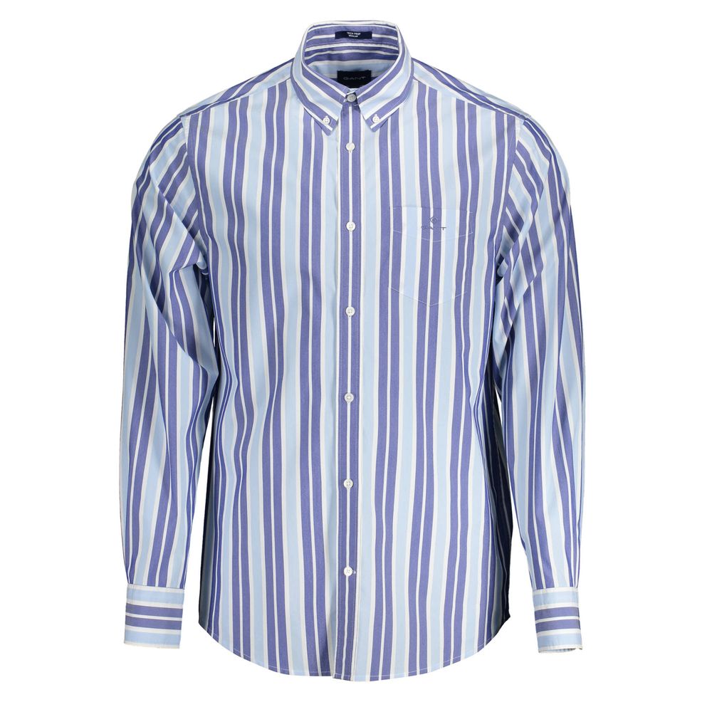 Light Blue Cotton Men Shirt - ventzia
