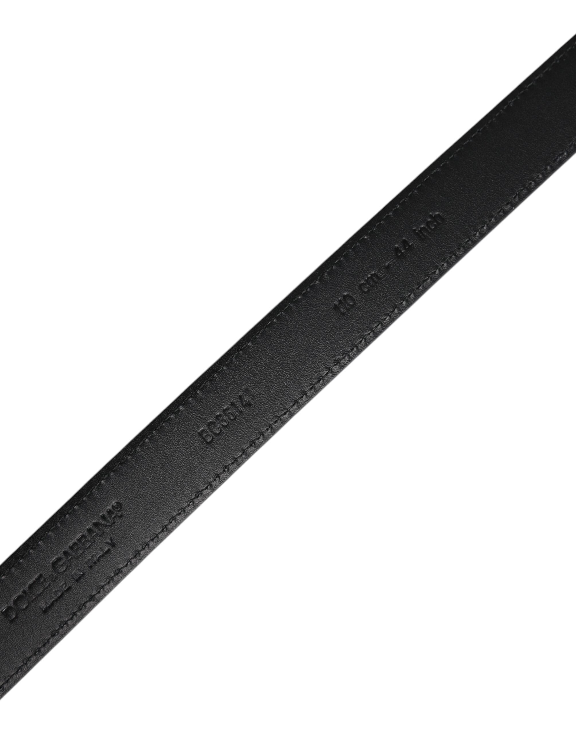 Black Goat Leather Metal Buckle Classic Belt - ventzia