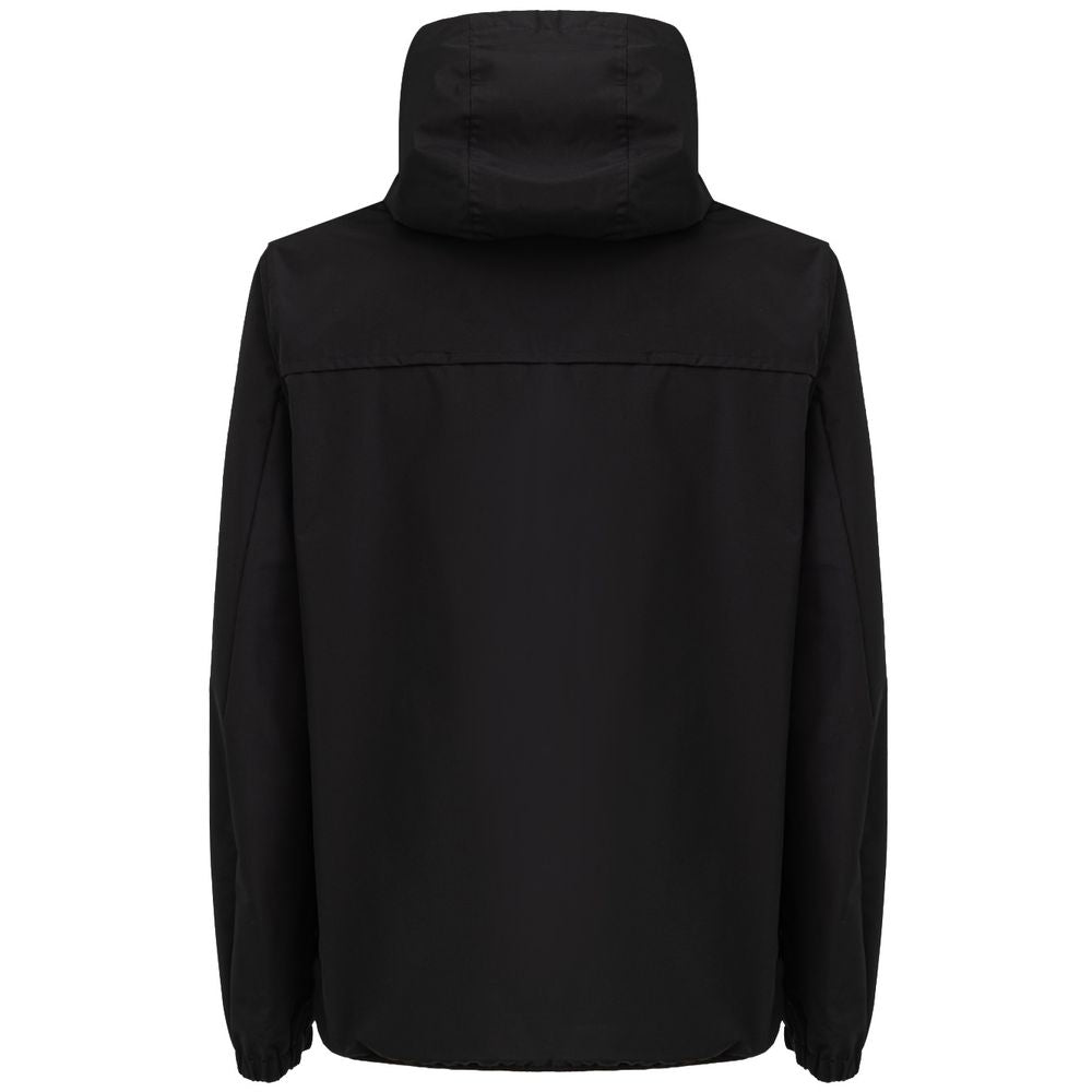Black Polyester Jackets & Coat - ventzia