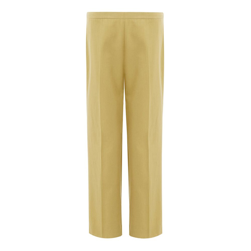 Golden Elegance Cotton Pants - ventzia