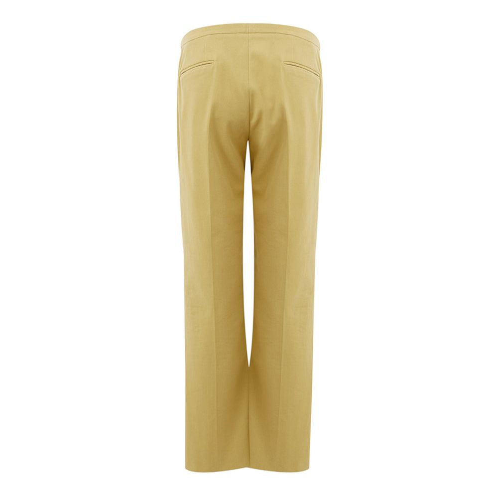Golden Elegance Cotton Pants - ventzia