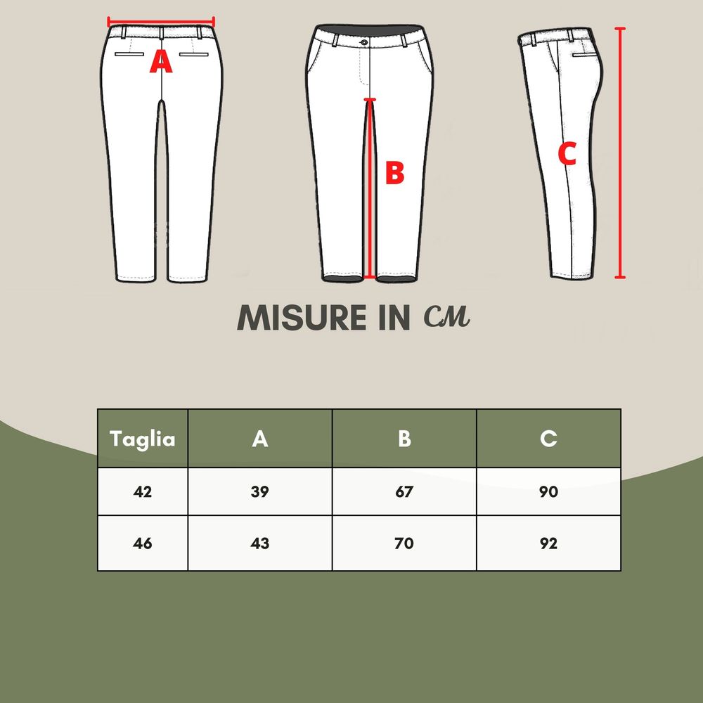 Golden Elegance Cotton Pants - ventzia