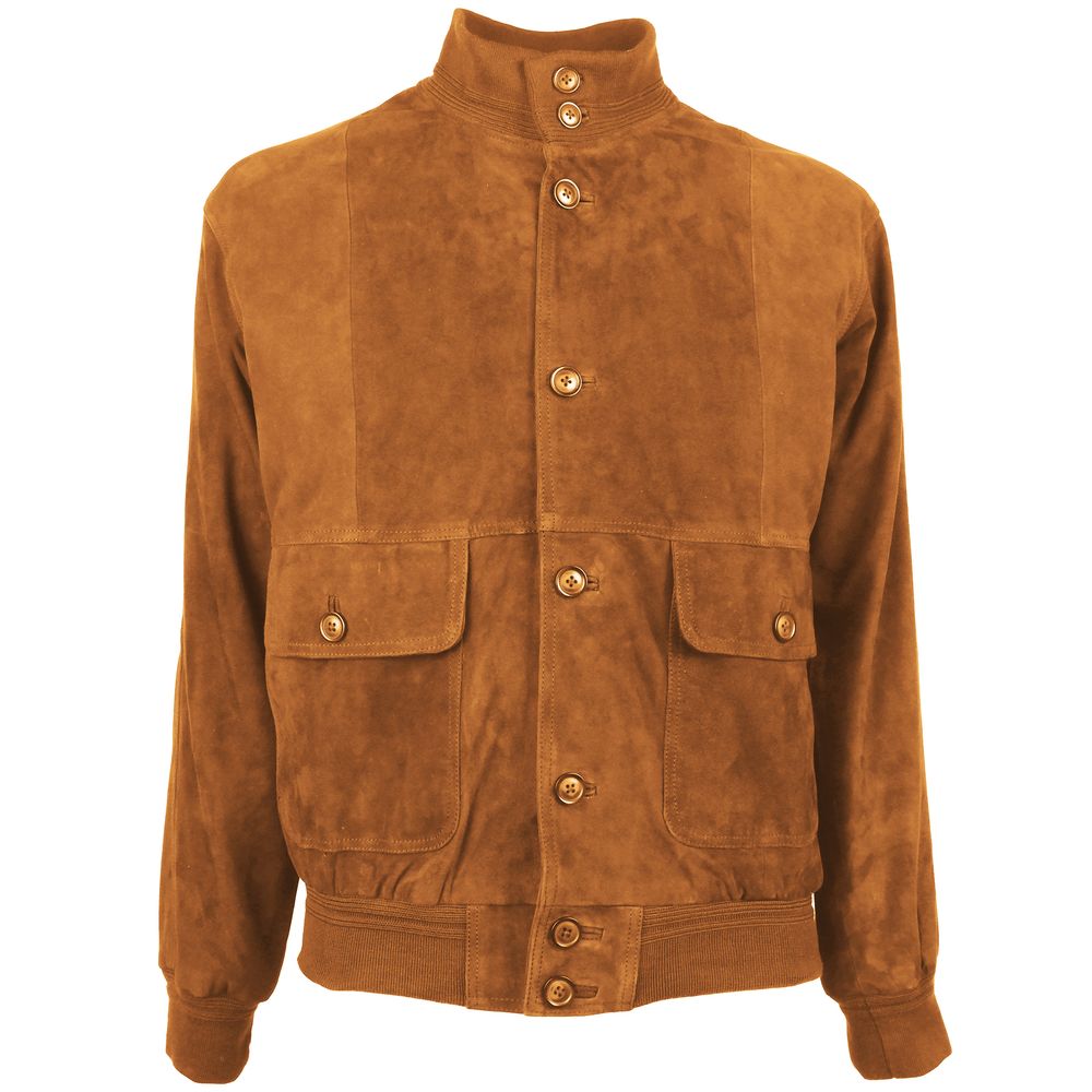 Brown Calfskin Jacket - ventzia