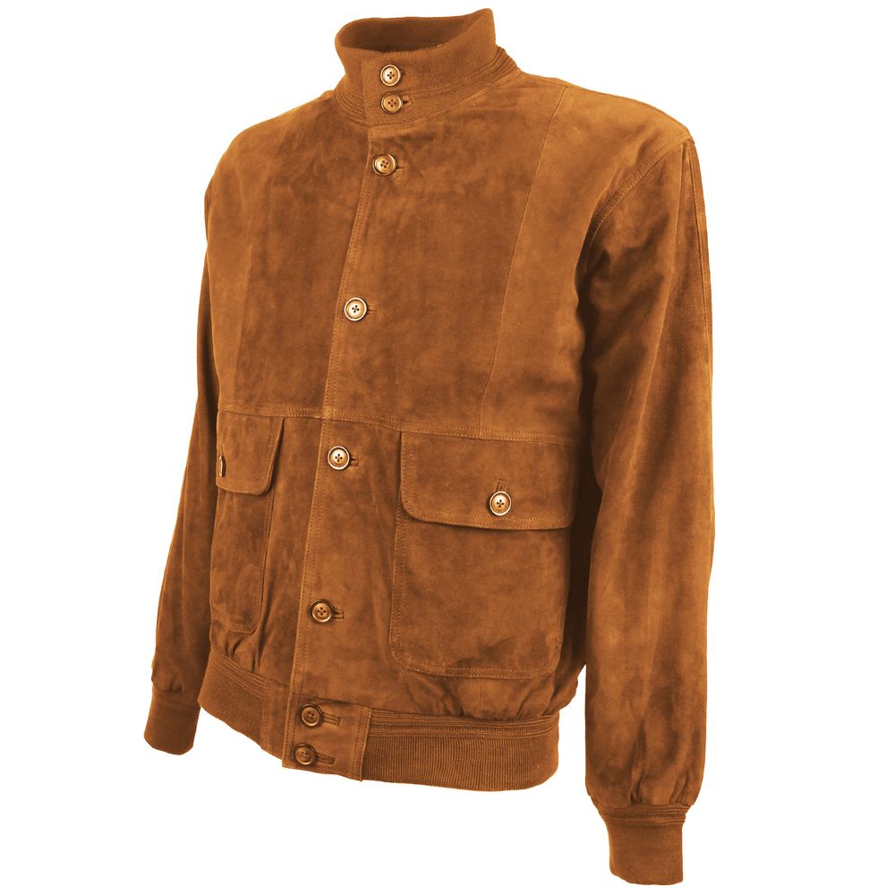 Brown Calfskin Jacket - ventzia