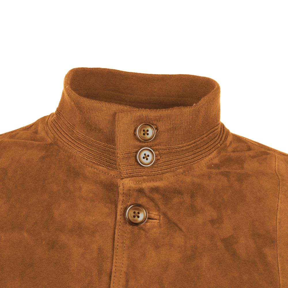 Brown Calfskin Jacket - ventzia