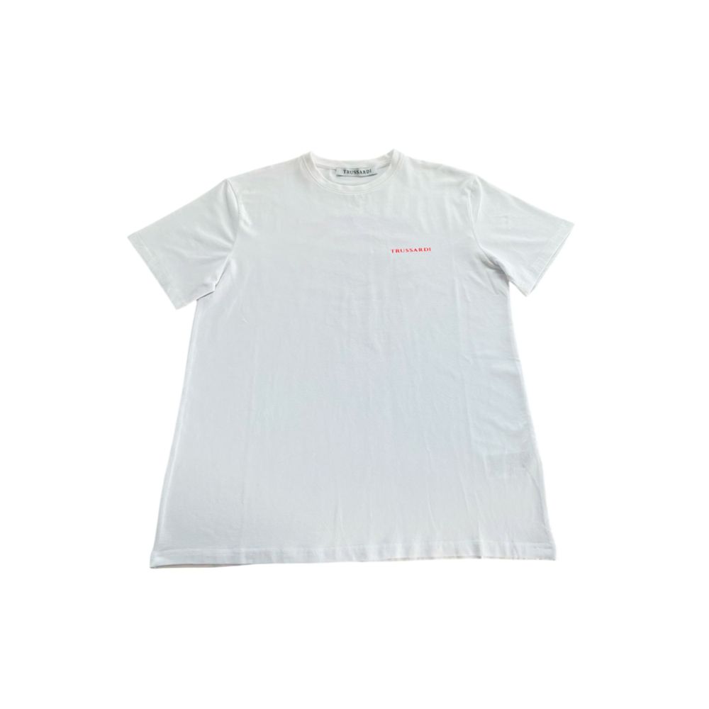 White Cotton Men's T-Shirt - ventzia